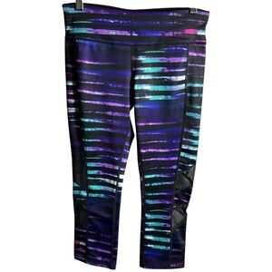 Ideology Active Capri Leggings Activewear Black Purple
